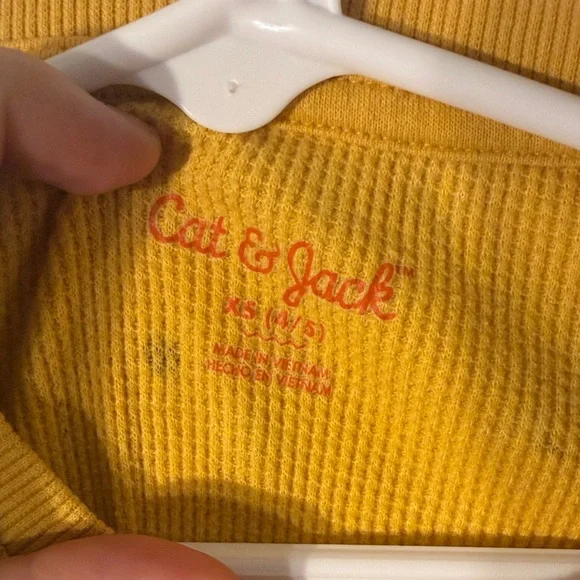 Cat & Jack Yellow Dandelion Print Tee - Picture 2 of 2